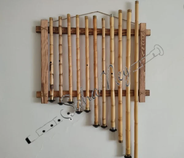 Dikey Ney Askılığı, Ahşap
